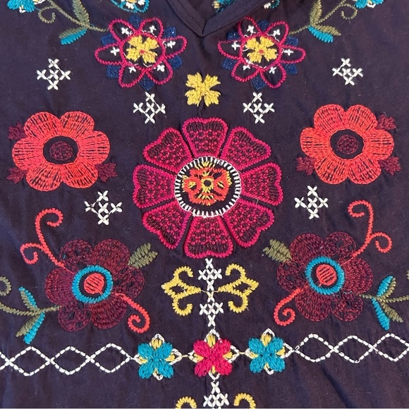 JOHNNY WAS Embroidered Boho Tunic Dress - Picture 6 of 13